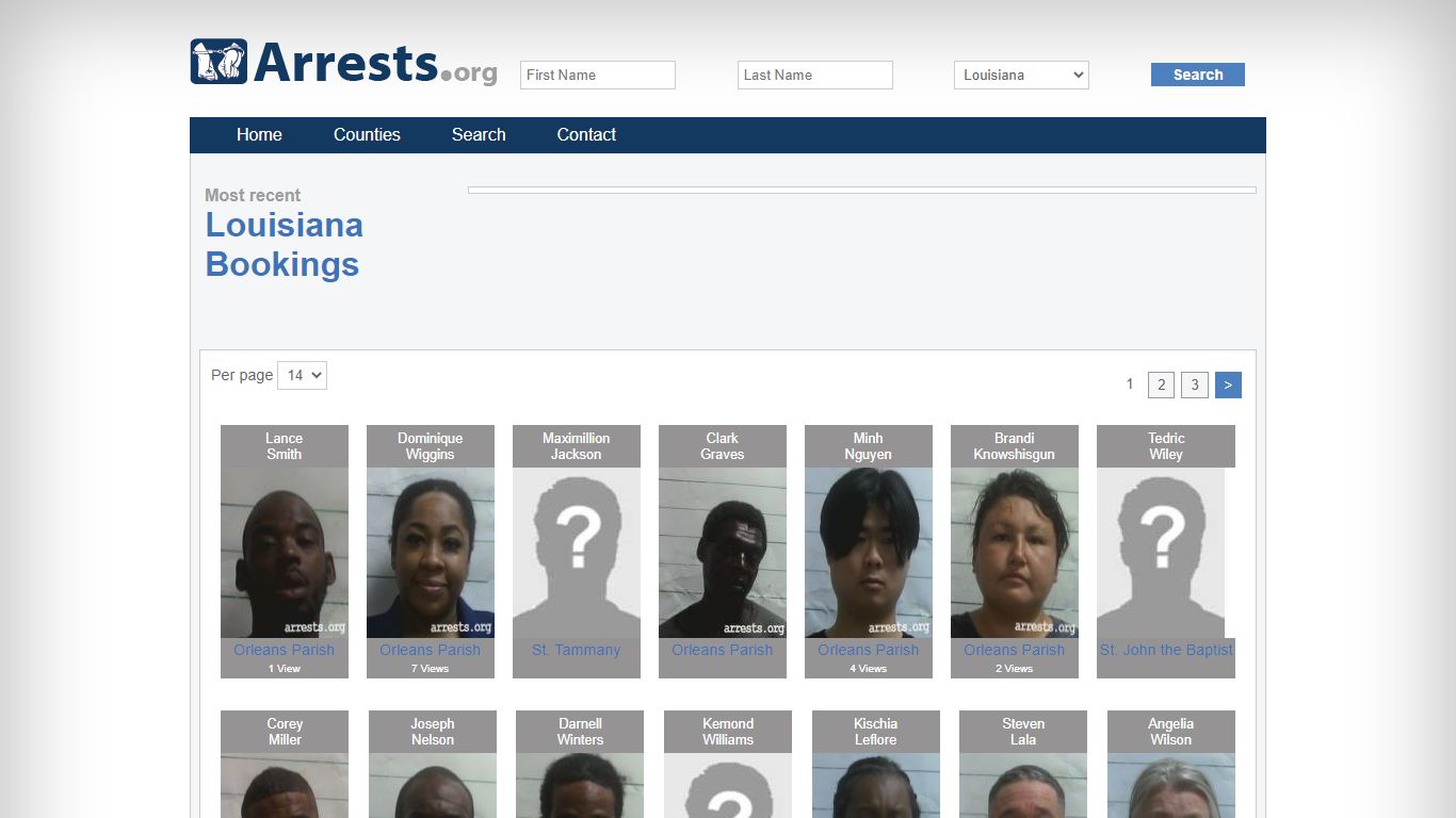 Louisiana Arrests and Inmate Search